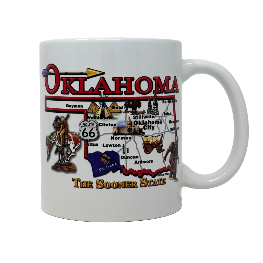 Oklahoma Map Design Mug