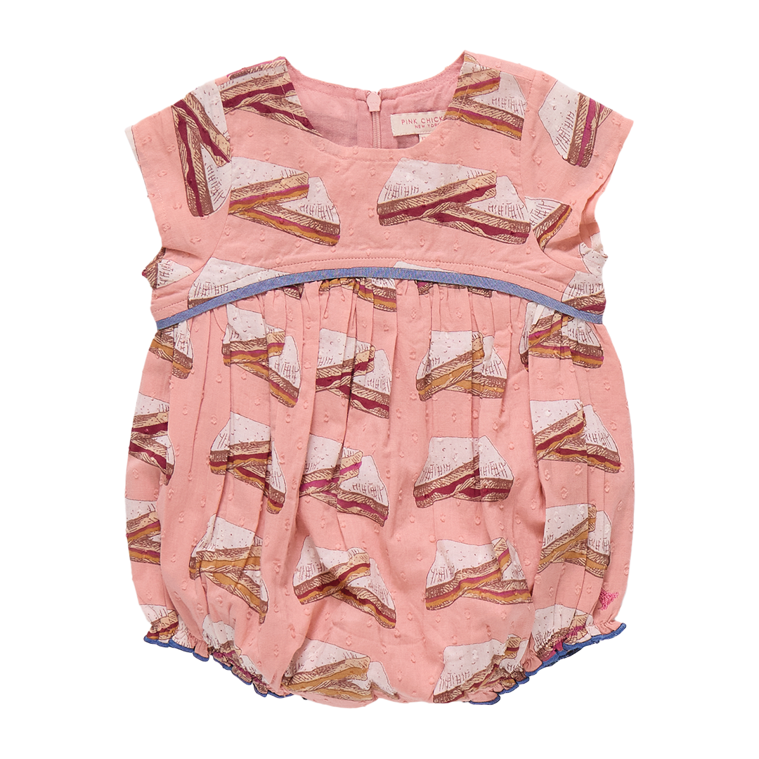 Pink Chicken -  PB&J Sana Bubble Romper