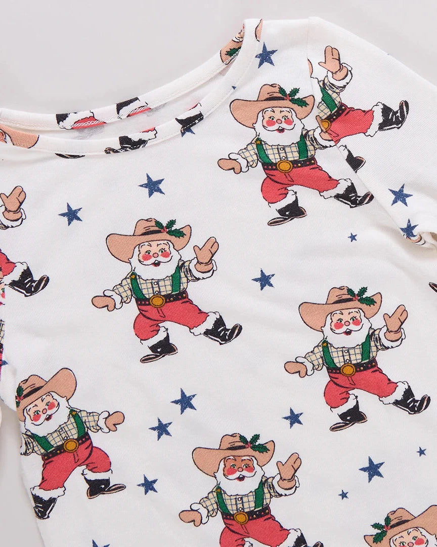Pink Chicken - Western Santas Bamboo PJ Set