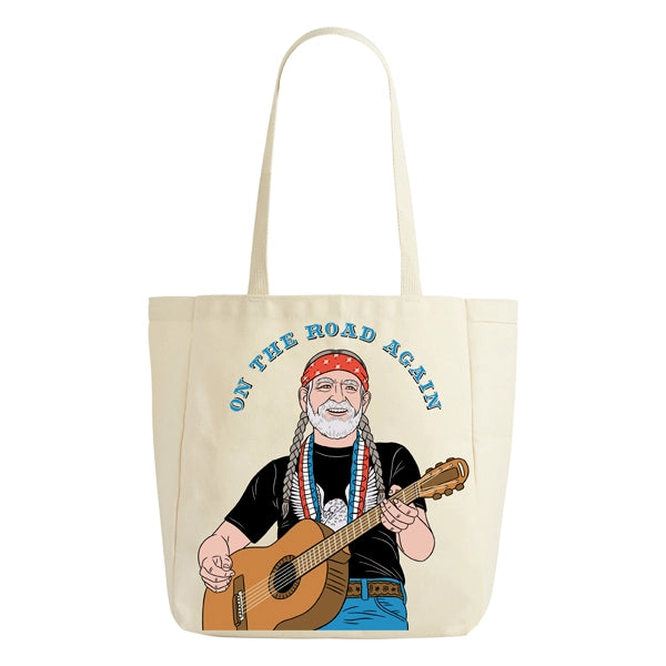 Willie On the Road Again Tote Bag