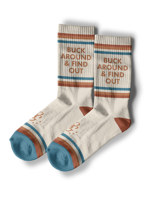 Buck Around & Find Out Western Socks