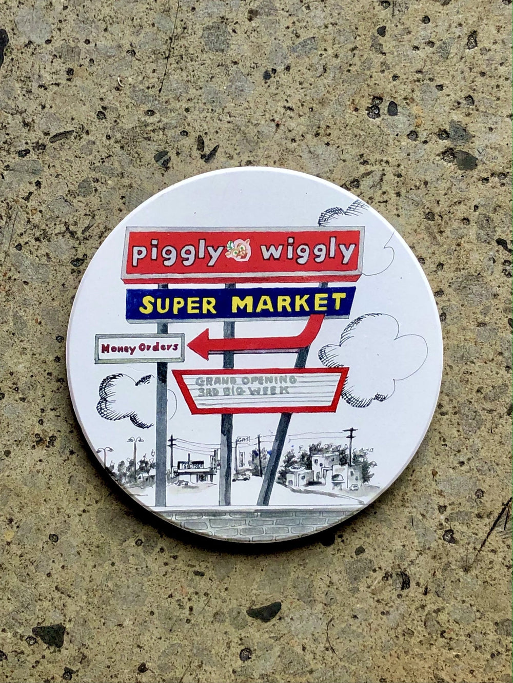 Piggly Wiggly Coaster