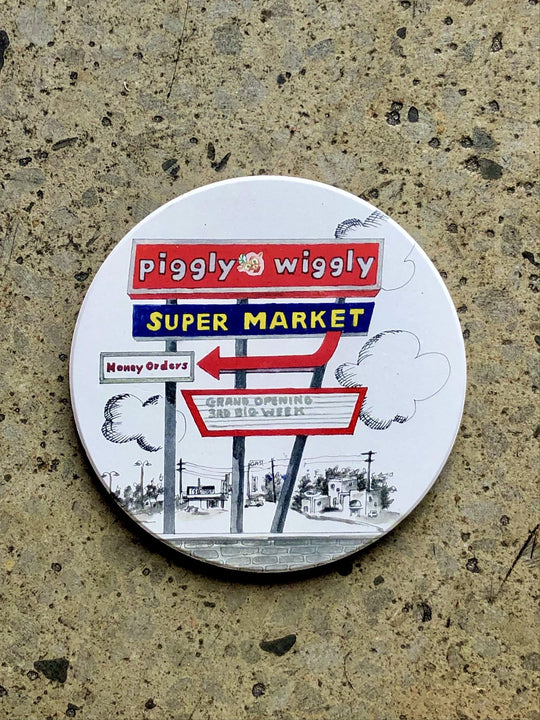 Piggly Wiggly Coaster
