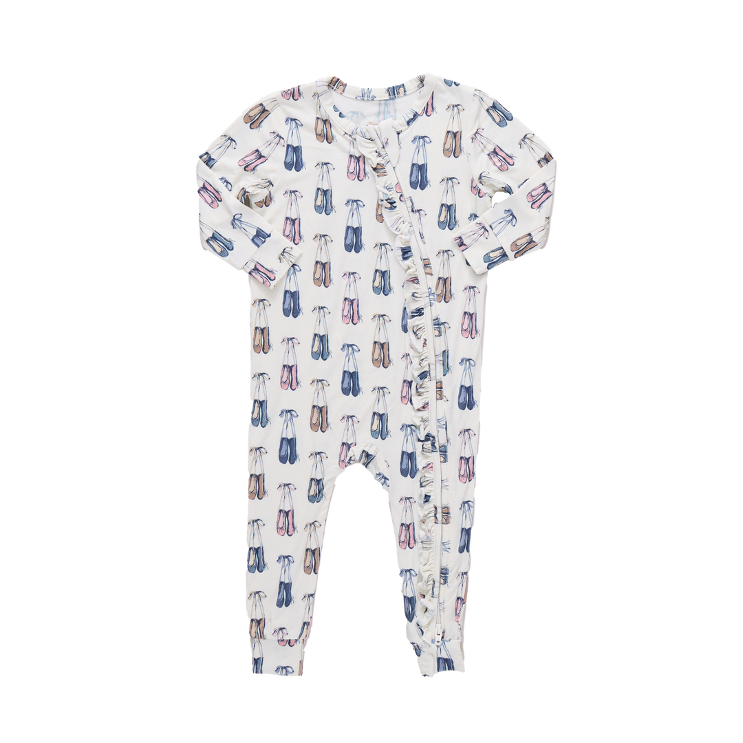 Pink Chicken - Ballet Ruffle Bamboo Romper