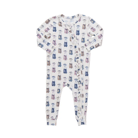 Pink Chicken - Ballet Ruffle Bamboo Romper