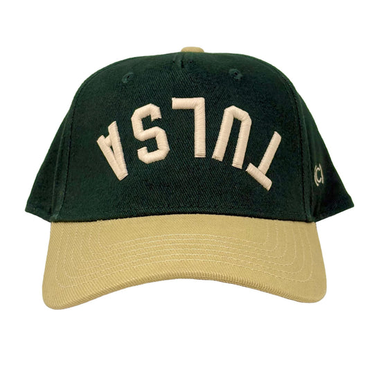 Upside-Down Tulsa Hat - Hunter/Khaki