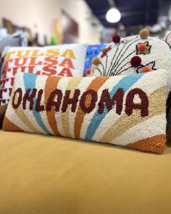 Oklahoma Rays Hook Pillow