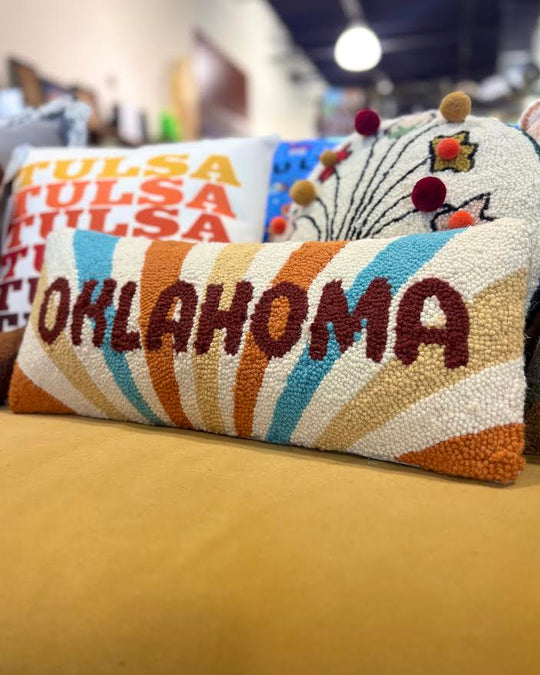 Oklahoma Rays Hook Pillow
