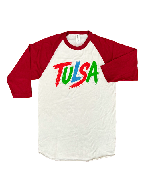 Tulsa Paint Brush Raglan Tshirt