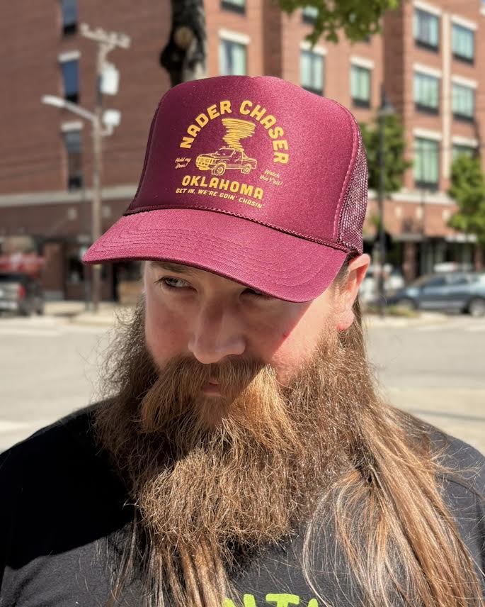 Nader Chaser Foam Trucker Hat Maroon