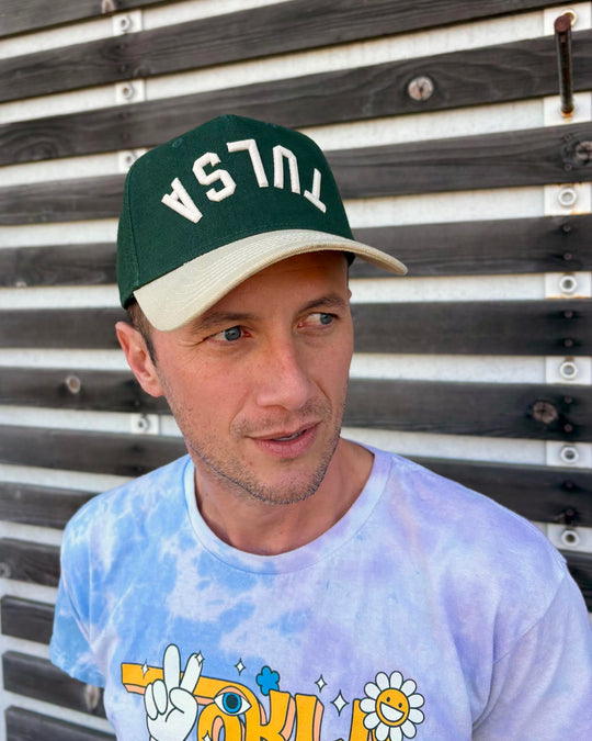 Upside-Down Tulsa Hat - Hunter/Khaki