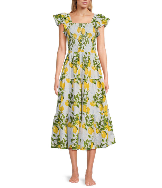 Lemons Smocked Dress