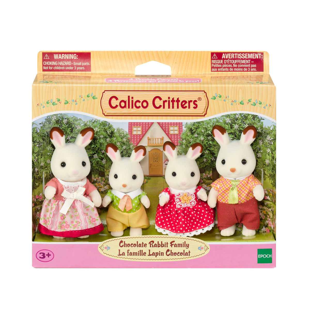 Calico Critters - Chocolate Rabbit Family – Ida Red