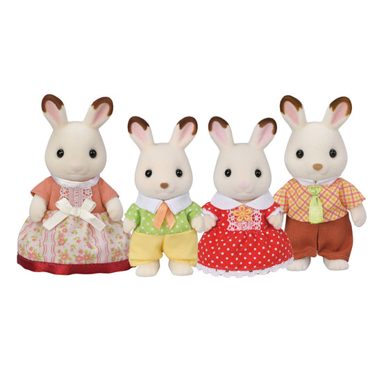 Calico Critters - Chocolate Rabbit Family