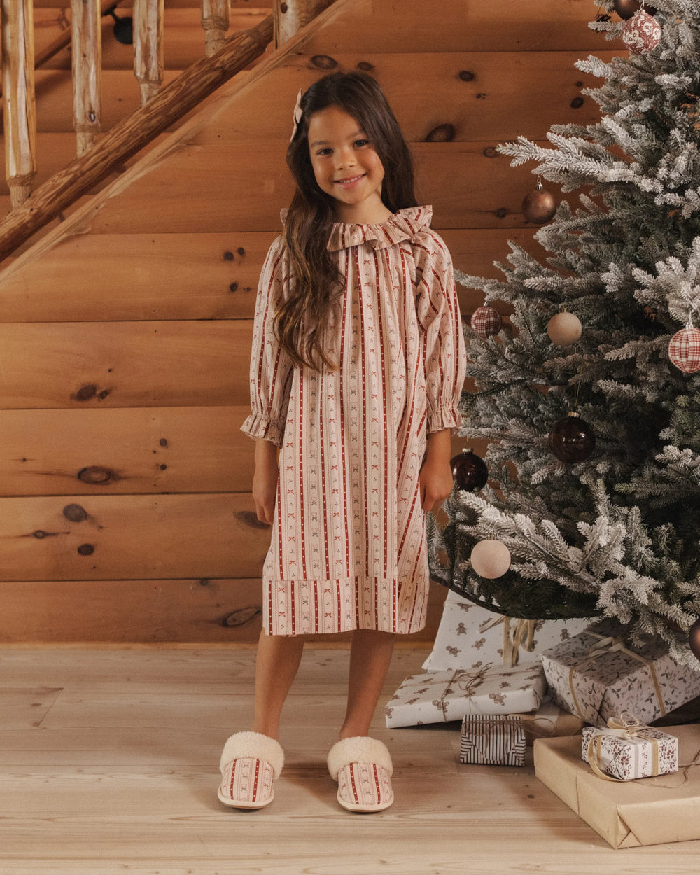 Rylee + Cru - Girl's Candy Cane Lane Nightgown