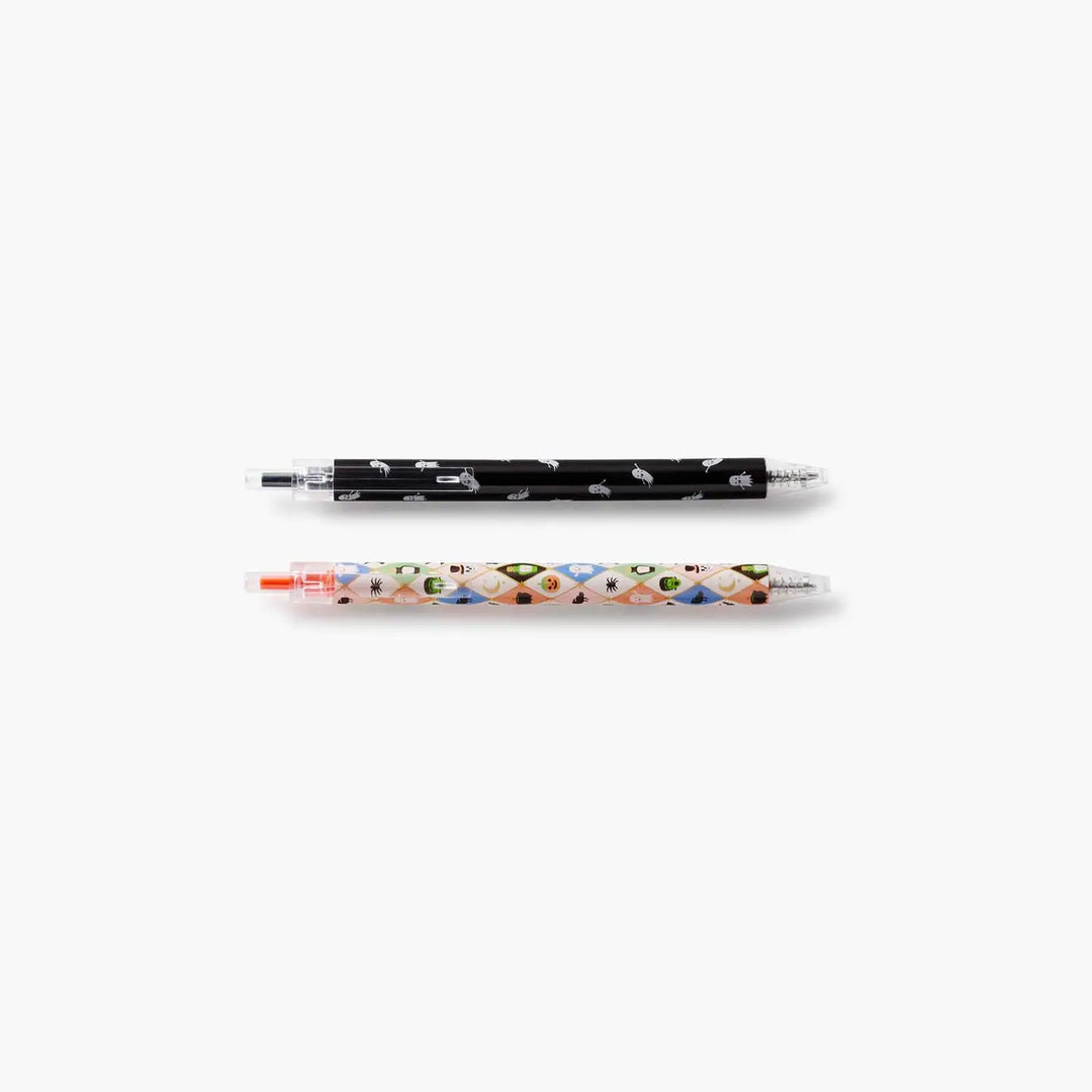 Halloween Argyle Glitter Gel Pen Set