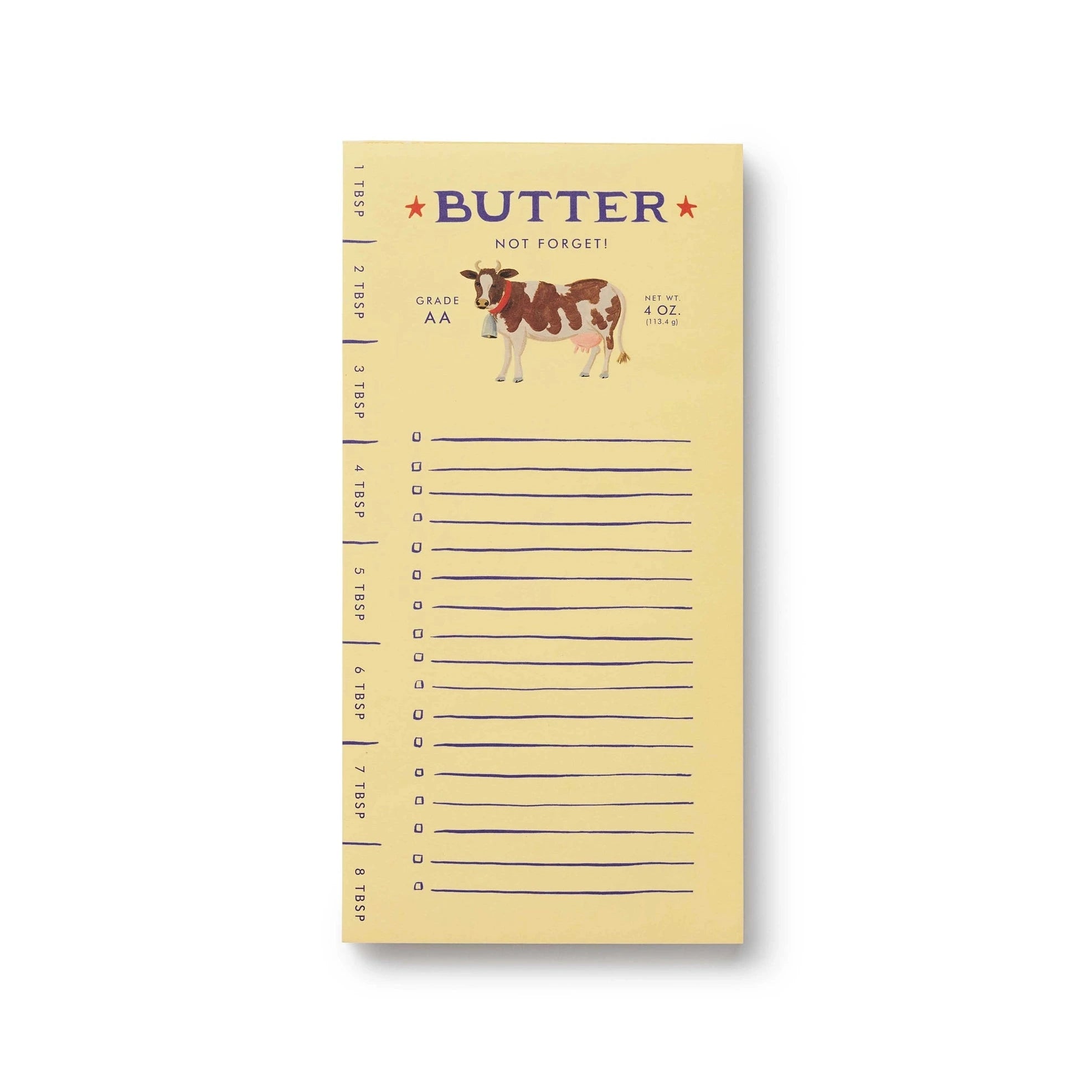 Butter Not Forget Market Notepad – Ida Red