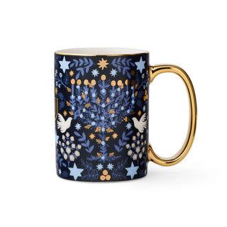 Laurel Menorah Porcelain Mug