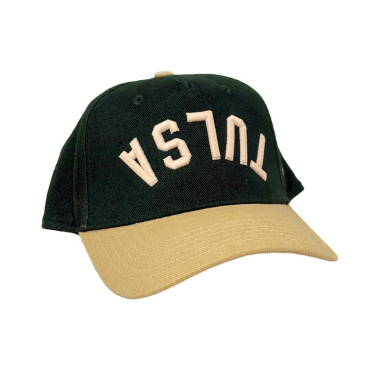 Upside-Down Tulsa Hat - Hunter/Khaki
