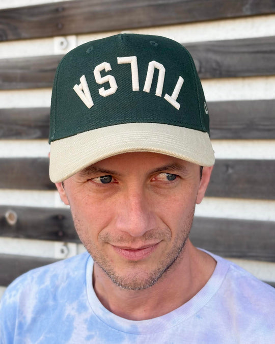 Upside-Down Tulsa Hat - Hunter/Khaki