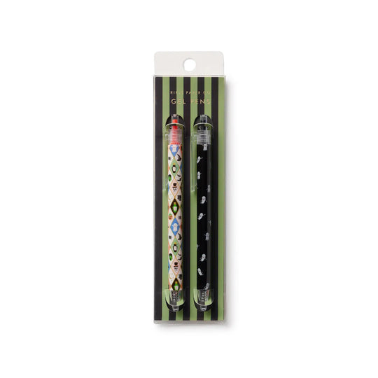 Halloween Argyle Glitter Gel Pen Set