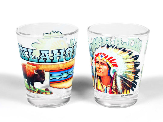 OK Collage Clear Shot Glass