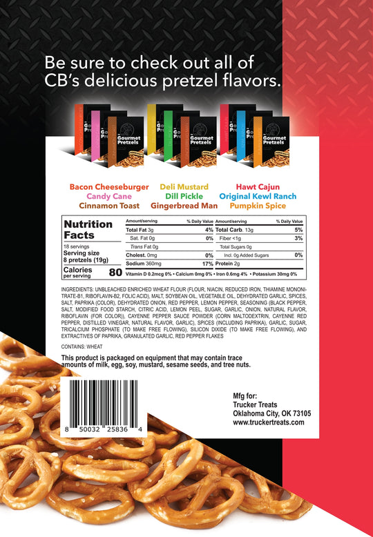 Trucker Treats Black Label - Hawt Cajun Gourmet Pretzels