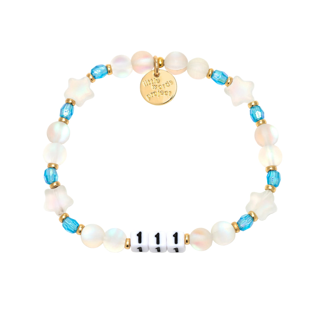 111 Intuition bracelet M/L angel number bracelet by Little Words Project
