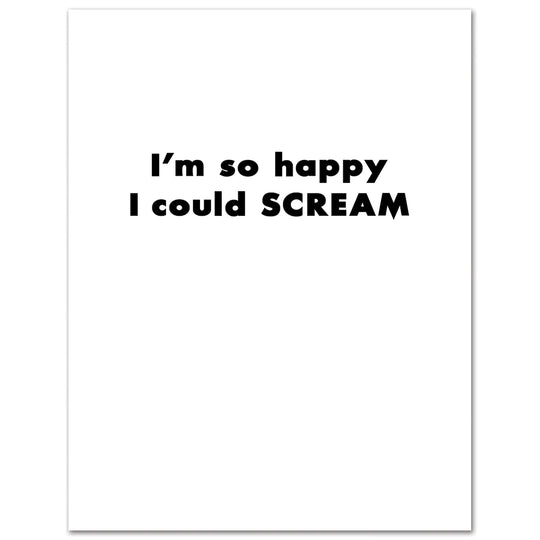 Scream It's Your Birthday Card