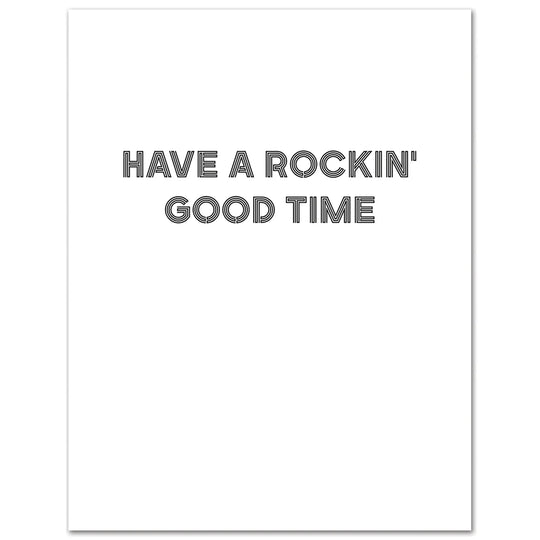 Elvis Rockin' Birthday Card
