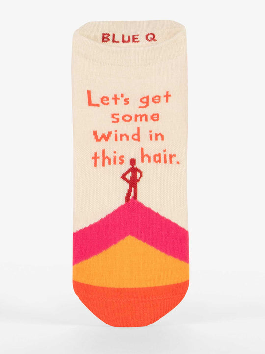 Let's Get Some Wind in This Hair Sneaker Socks