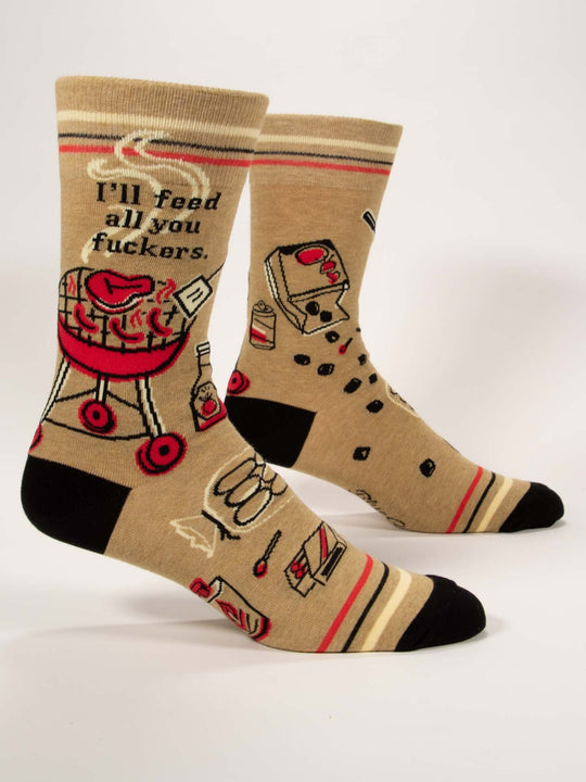 Feed You Fuckers Men's Crew Socks