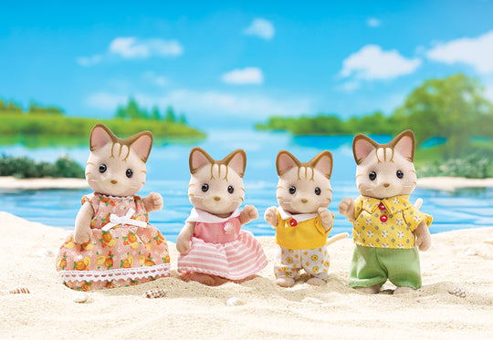 Calico Critters - Sandy Striped Cat Family