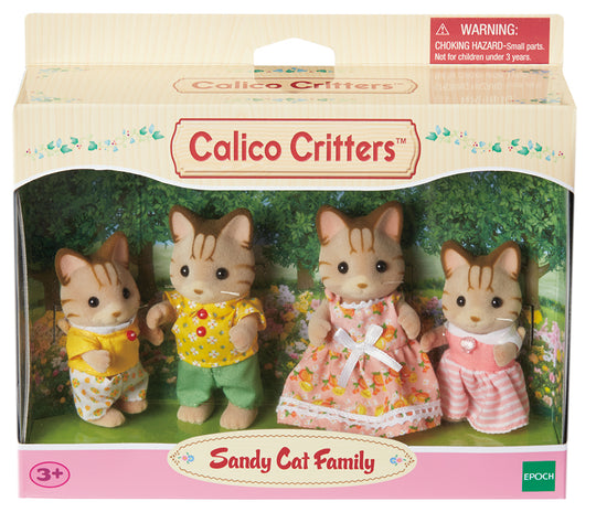 Calico Critters - Sandy Striped Cat Family