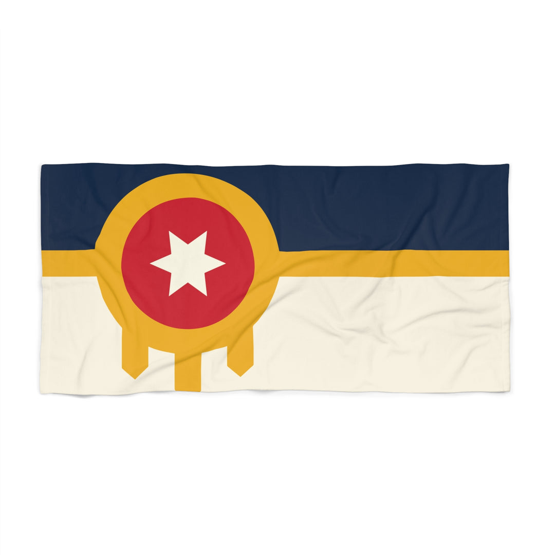 Tulsa Flag Beach Towel