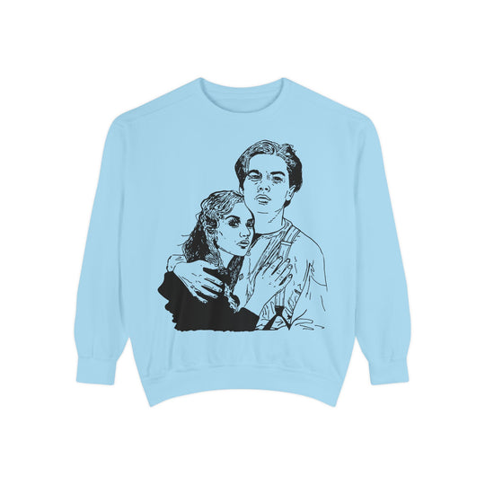 They Both Fit On The Sweatshirt- Comfort Colors