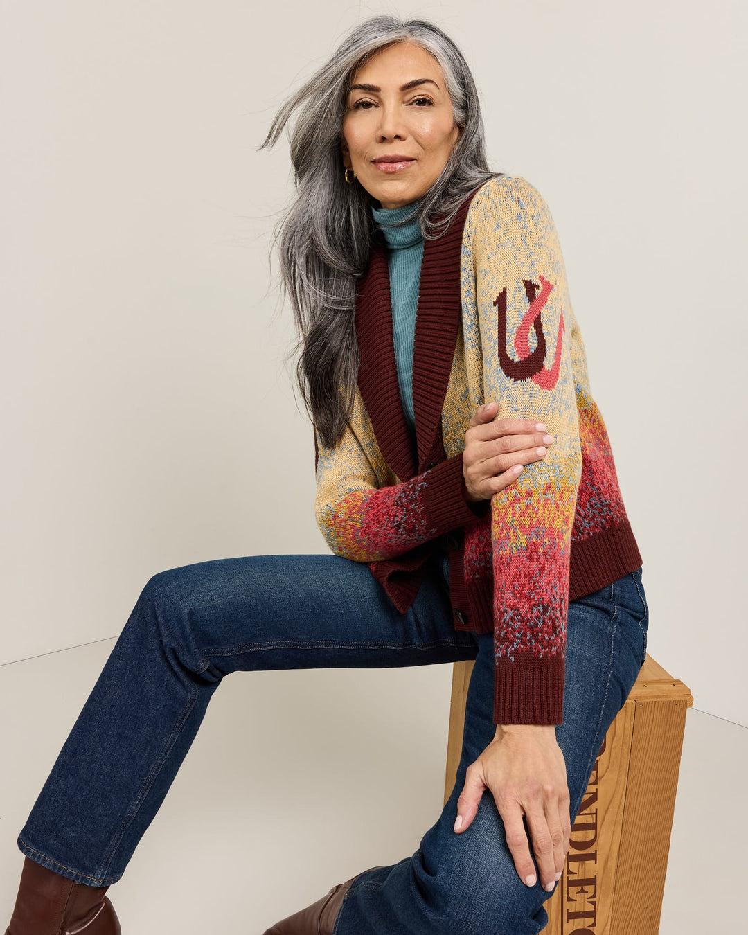 Pendleton - Sunrise Ombre Western Cardigan