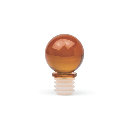 Amber Moony Glass Bottle Stopper