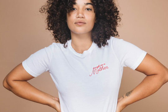 Tough As A Mother White Fitted Tee