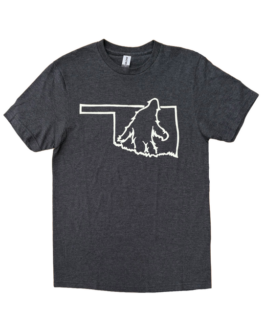 Bigfoot Oklahoma Outline Tshirt