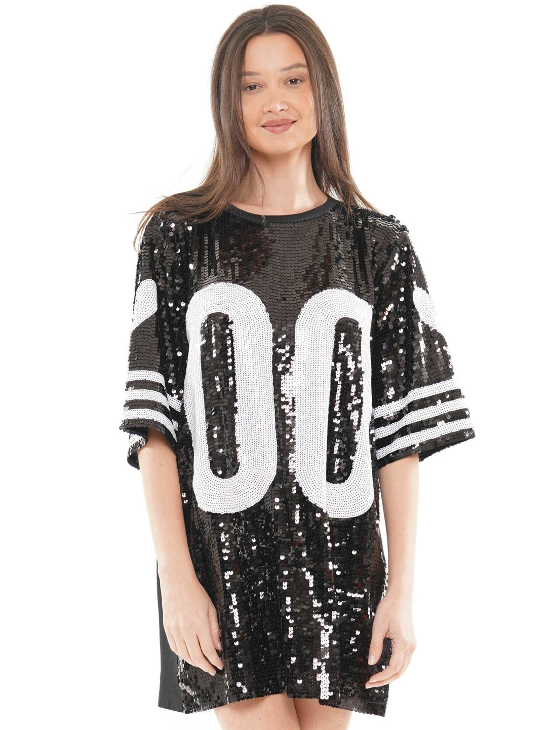 Taylor Swift Glitter Jersey Dress Custom Logo Bling Sequin Jersey Dress Casual Women's Fashion Taylor Swift Glitter Jersey Dress Custom Logo Bling Sequin Jersey Dress Casual Women's Fashion