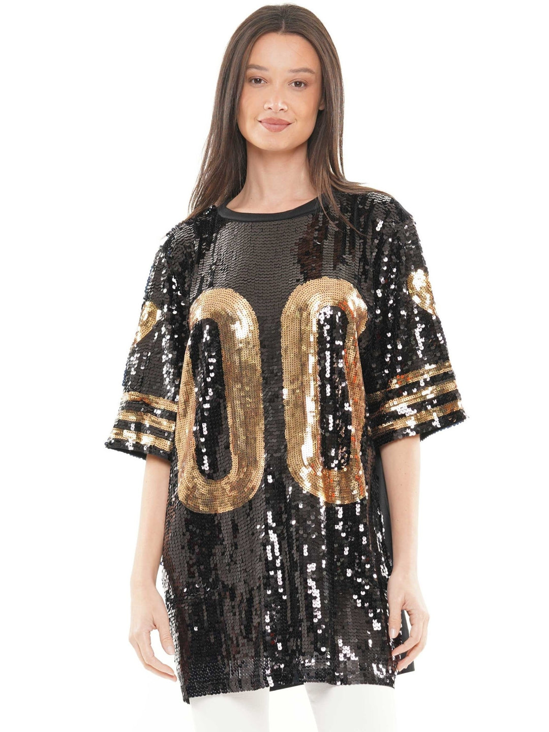 One Size Double Zero Sequin Jersey Dress One Size Double Zero Sequin Jersey Dress
