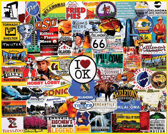 I Love Oklahoma 1000 Piece Puzzle