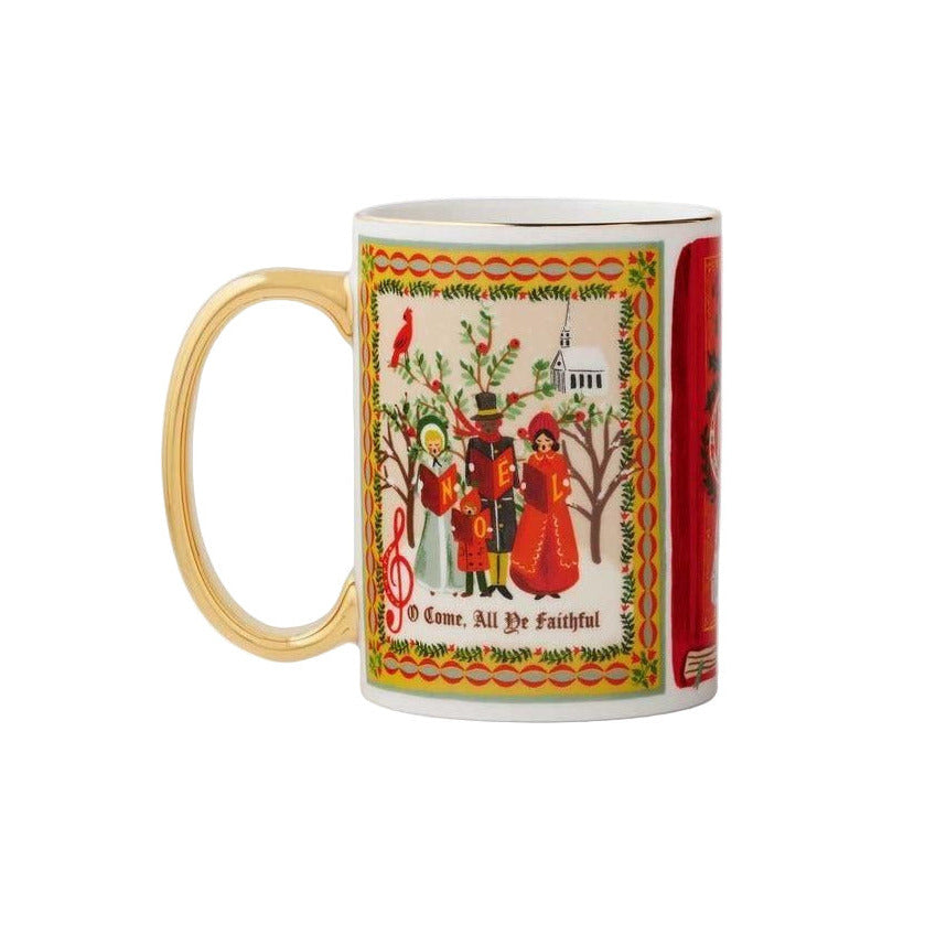 Christmas Carols Porcelain Mug