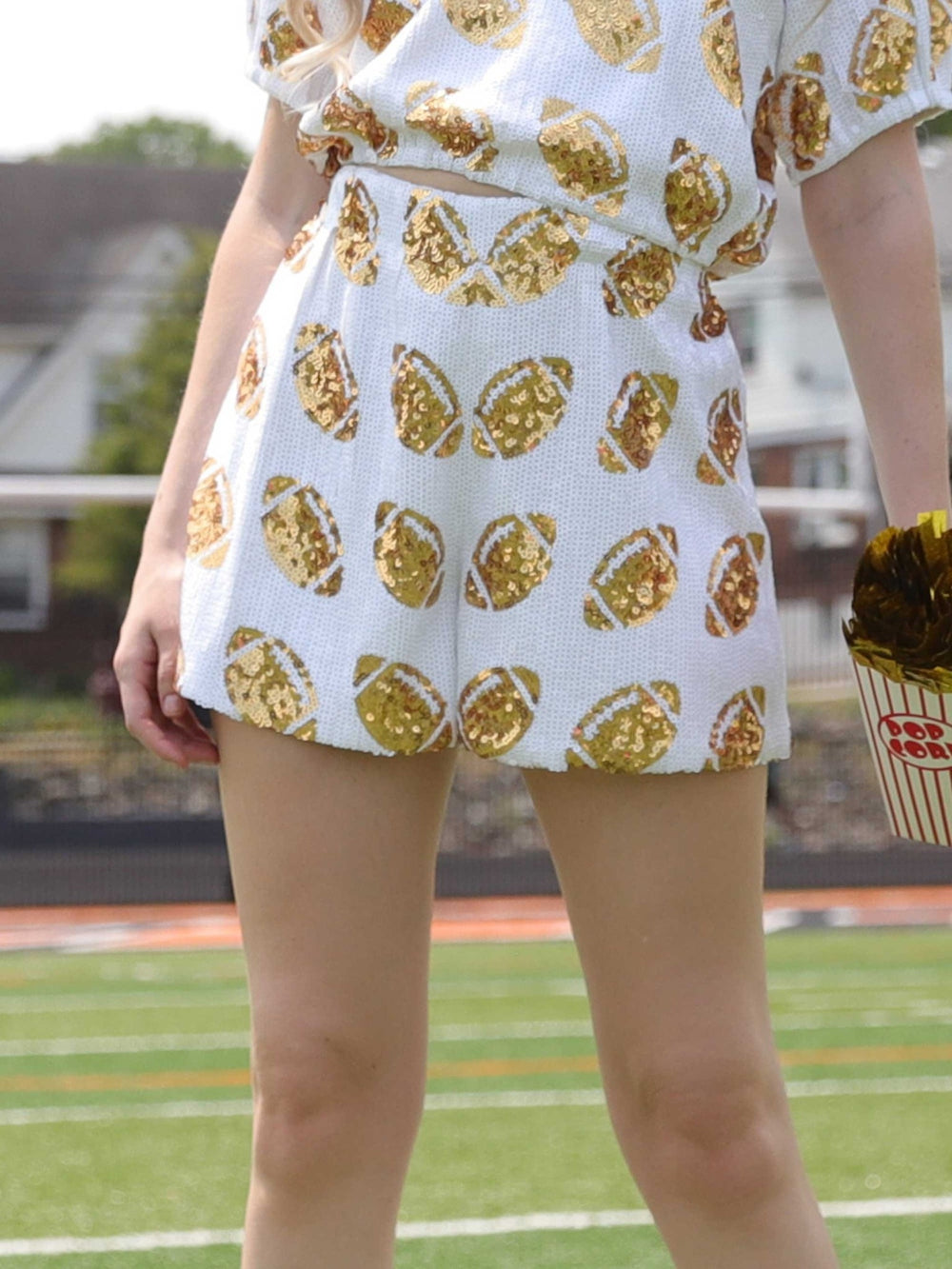 Football Sequin Shorts
