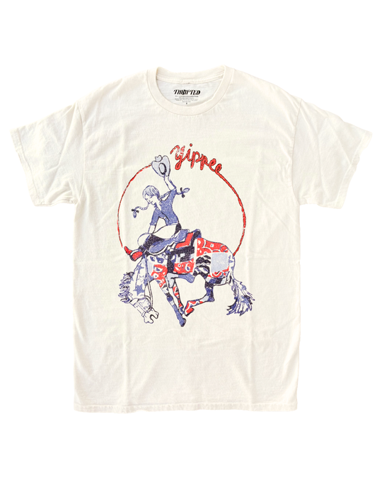 Yippee Cowgirl Off White Tshirt