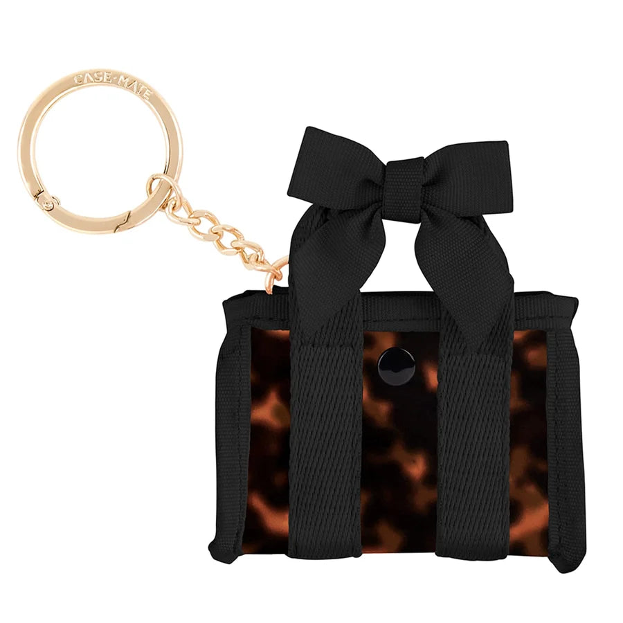 Jelly Tote Key Chain Bag Charm - Black