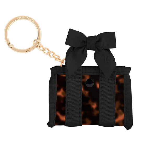 Jelly Tote Key Chain Bag Charm - Black