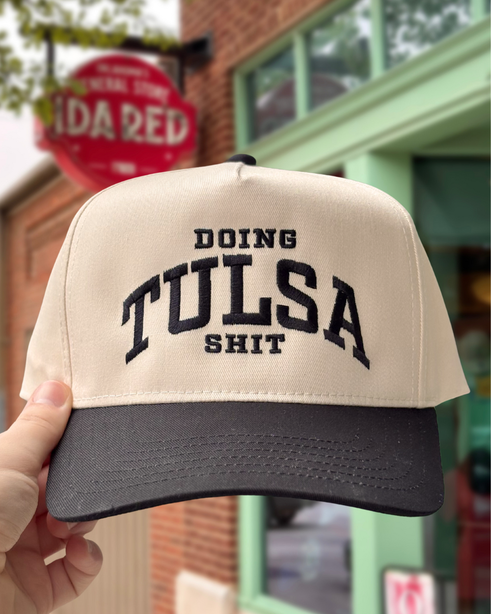 Doing Tulsa Shit Hat Natural/Black