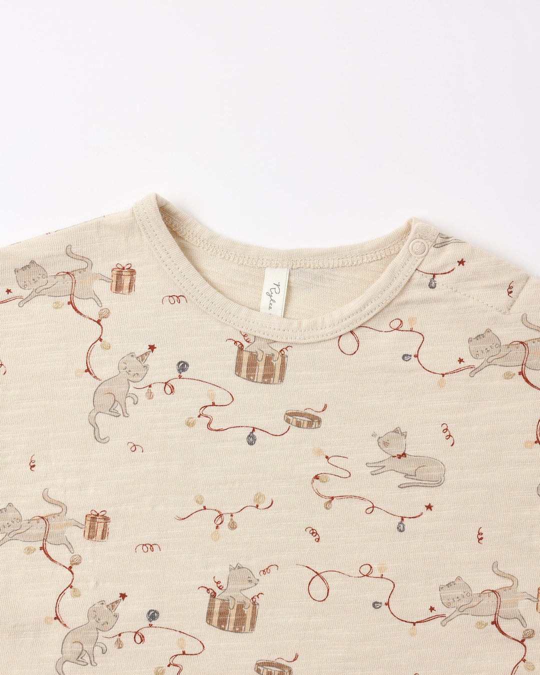 Rylee + Cru - Holiday Kitties Long Sleeve Tshirt & Pant Set